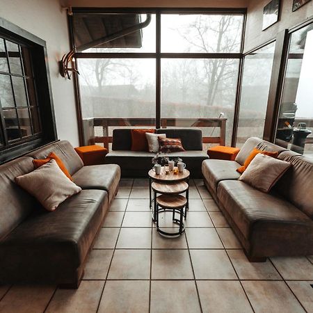 Le Grand Cerf 25 Pers, Malmedy- Chalet Rustique, Jardin Exterior photo